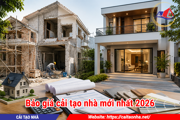 Báo giá cải tạo nhà mới nhất 2026
