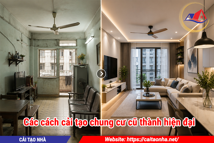 Các cách cải tạo chung cư cũ thành hiện đại