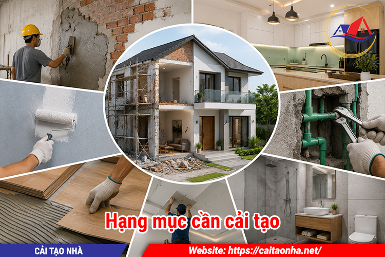 Hạng mục cần cải tạo