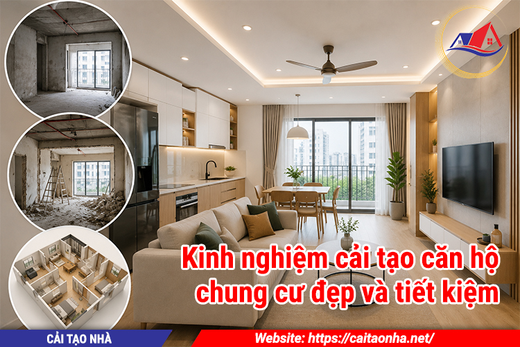 Kinh nghiệm cải tạo căn hộ chung cư đẹp và tiết kiệm
