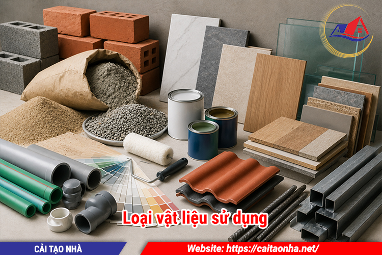 Loại vật liệu sử dụng