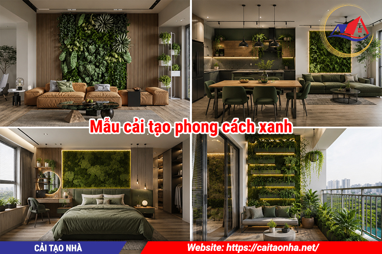 Mẫu cải tạo phong cách xanh