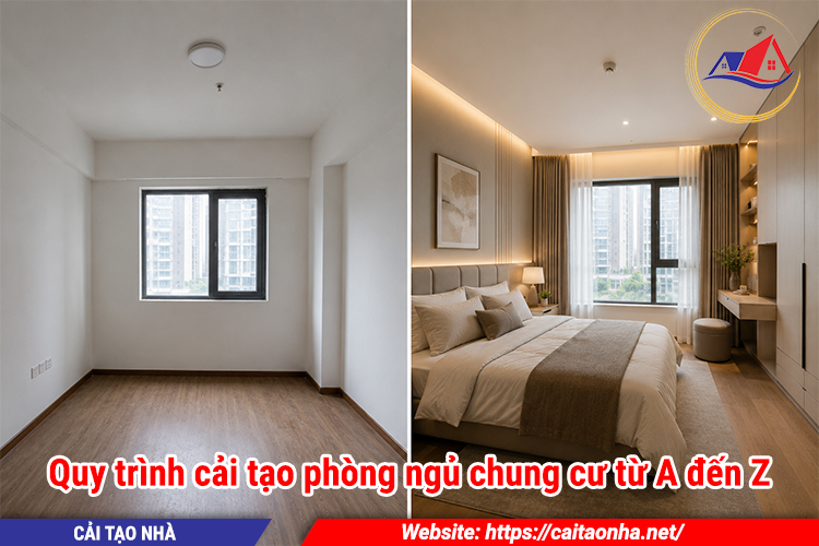 Quy trình cải tạo phòng ngủ chung cư từ A đến Z