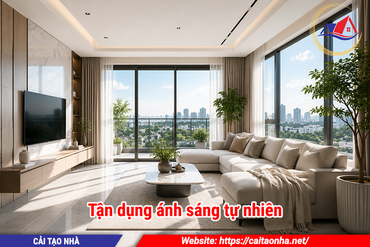 Tận dụng ánh sáng tự nhiên