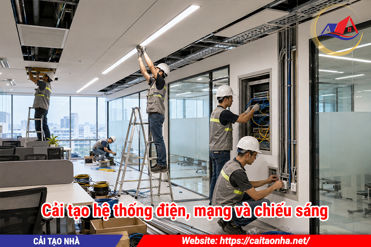 Cải tạo hệ thống điện, mạng và chiếu sáng
