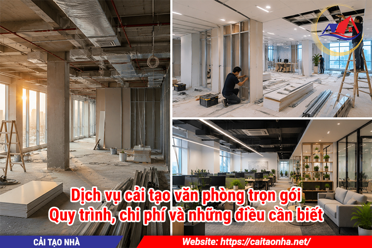 Dịch vụ cải tạo văn phòng trọn gói: Quy trình, chi phí và những điều cần biết