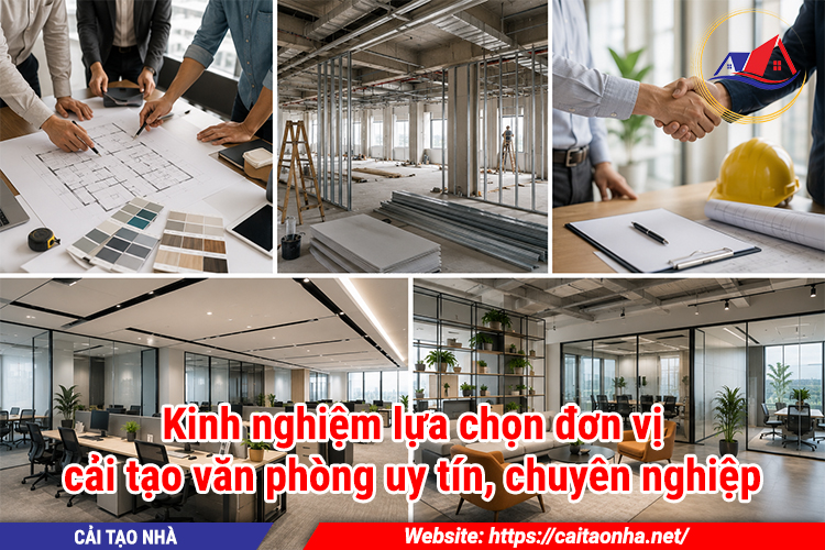 Kinh nghiệm lựa chọn đơn vị cải tạo văn phòng uy tín, chuyên nghiệp