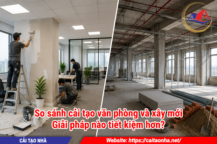 So sánh cải tạo văn phòng và xây mới: Giải pháp nào tiết kiệm hơn?