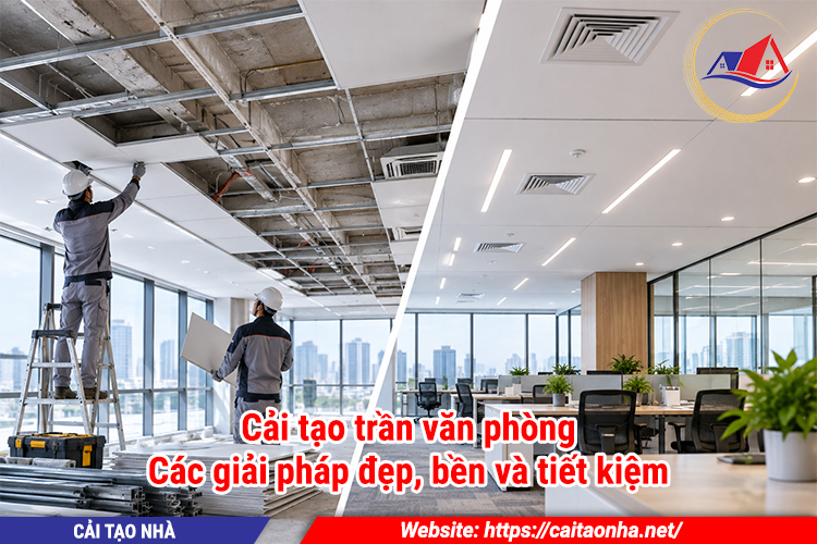 Cải tạo trần văn phòng: Các giải pháp đẹp, bền và tiết kiệm