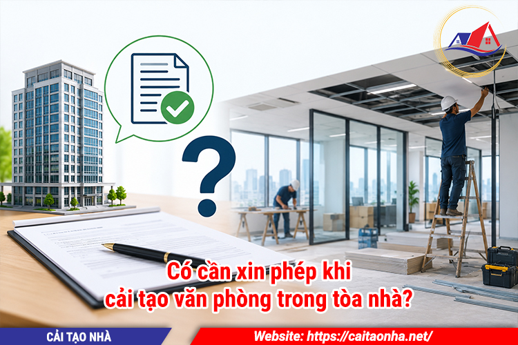Có cần xin phép khi cải tạo văn phòng trong tòa nhà?