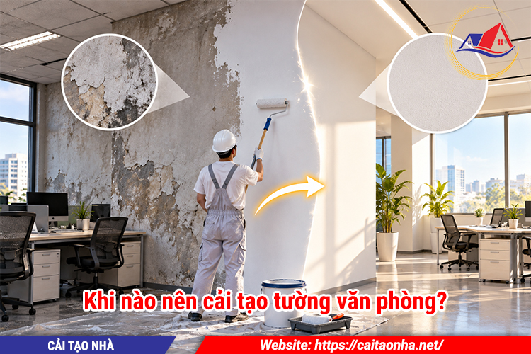 Khi nào nên cải tạo tường văn phòng?