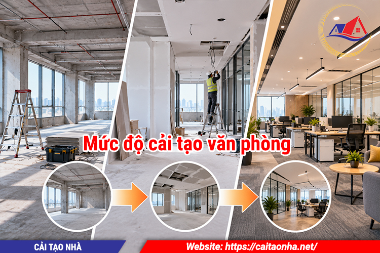 Mức độ cải tạo văn phòng