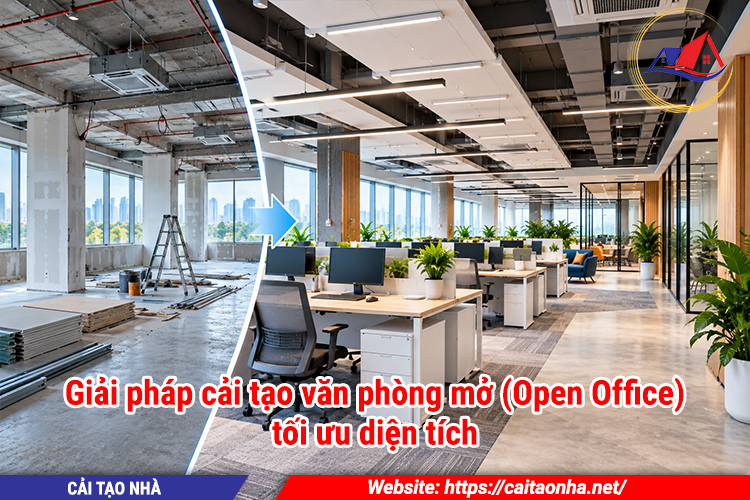 Giải pháp cải tạo văn phòng mở (Open Office) tối ưu diện tích