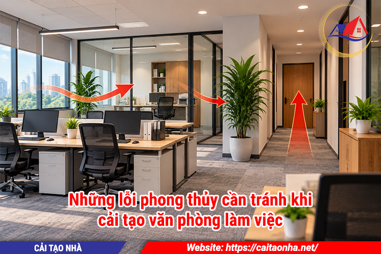 Những lỗi phong thủy cần tránh khi cải tạo văn phòng làm việc