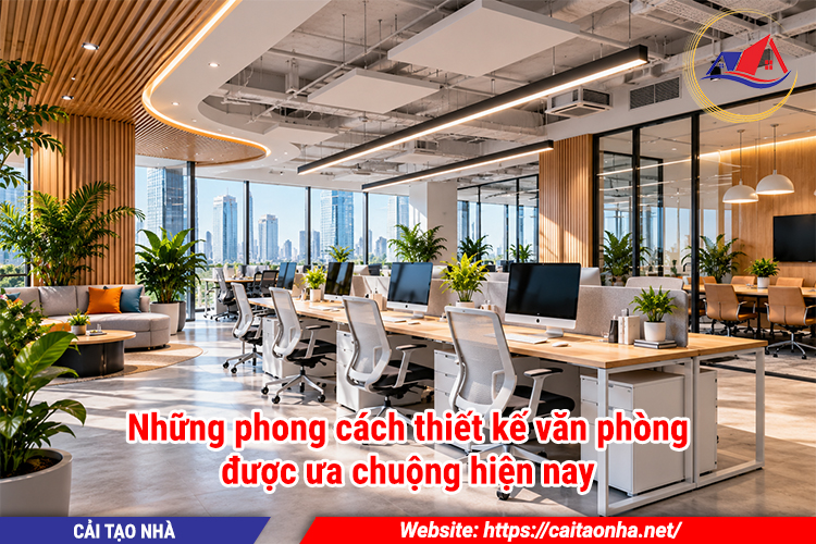 Những phong cách thiết kế văn phòng được ưa chuộng hiện nay