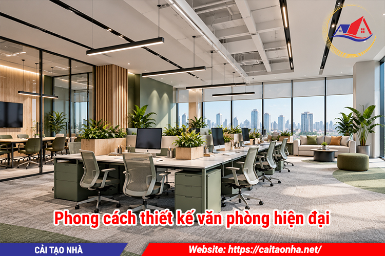 Phong cách thiết kế văn phòng hiện đại