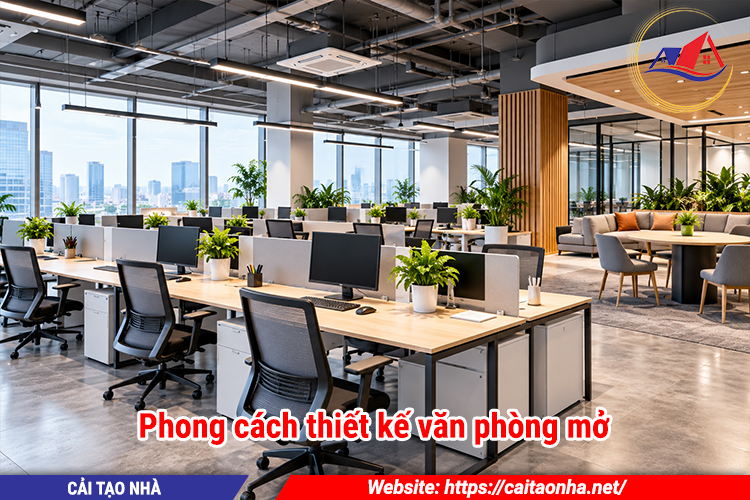Phong cách thiết kế văn phòng mở