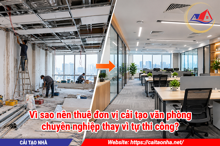 Vì sao nên thuê đơn vị cải tạo văn phòng chuyên nghiệp thay vì tự thi công?